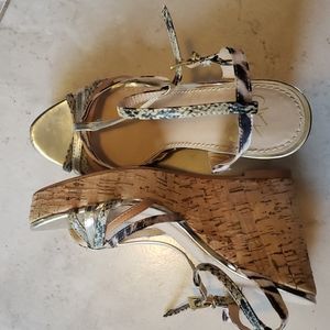 Womens wedge sandals, size 7